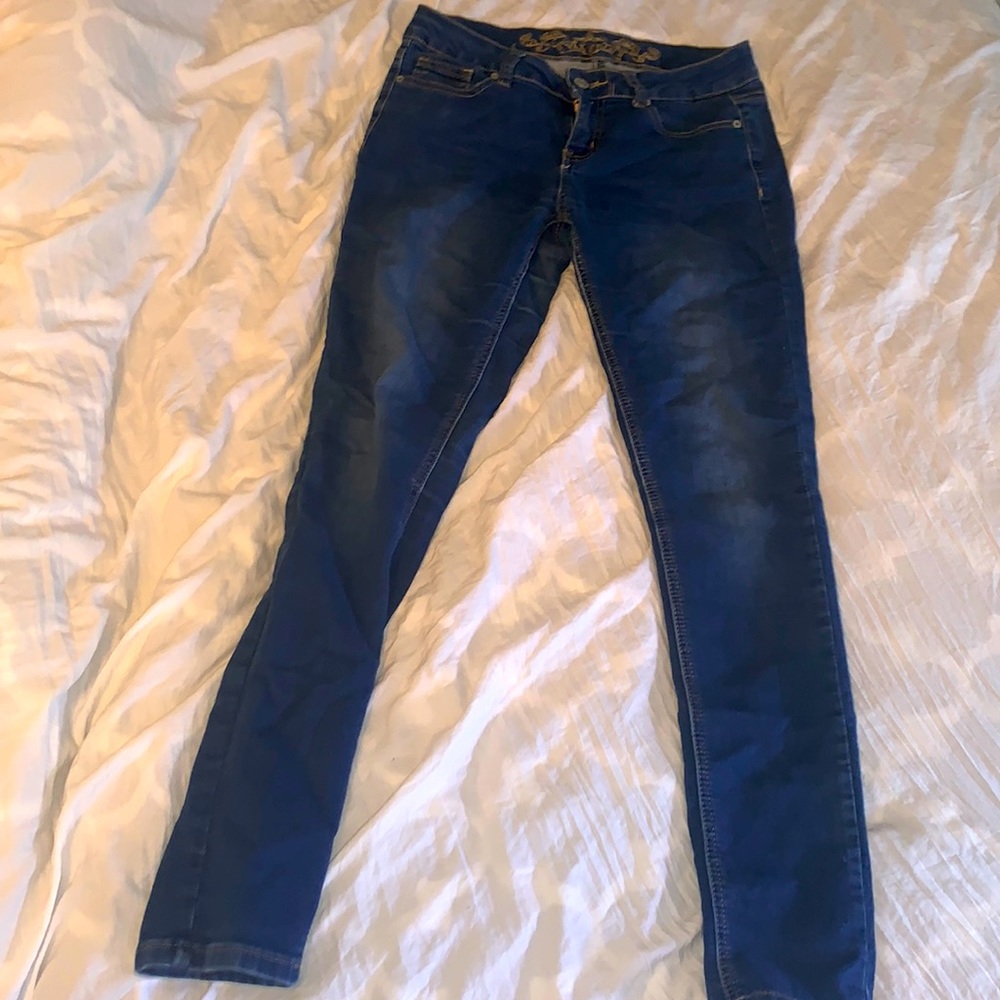 Wax Jean: Basic Skinny Jean In Dark Wash! Size: M (7)